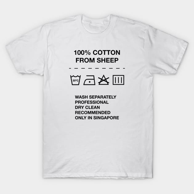 100% Cotton from Sheep T-Shirt by OrtegaSG